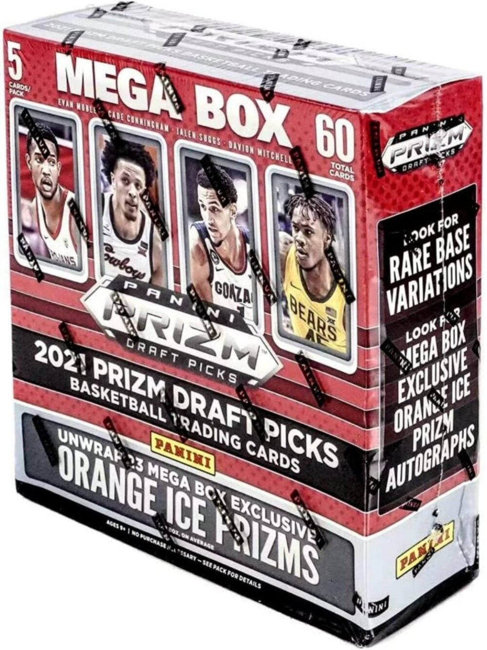 2021/22 Basketball MEGA Box - Panini Prizm Draft Picks, 60 Cards, Collectible